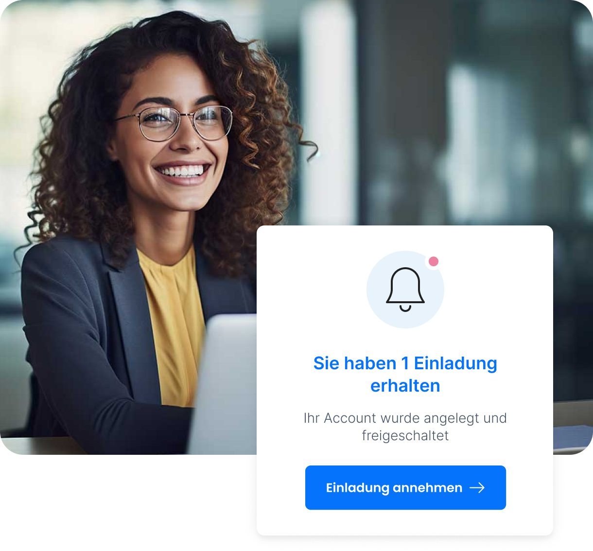 FlexStaff-Benutzeroberfläche zum Einladen neuer Mitarbeiter